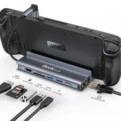 7-in-1 USB C PD Ethernet Hub Dongle with 4K 60Hz HDMI, Ethernet 100W PD