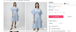 7OUNCE Women Flared Sleeve A-Line Dress