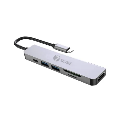 Image of 7SEVEN® 6-in-1 USB-C Multiport Hub Adapter