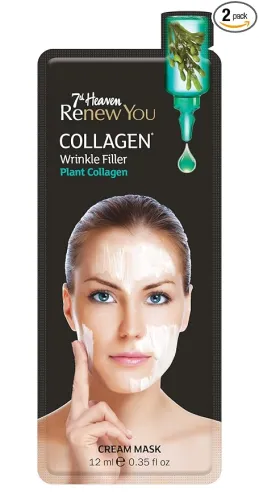 Image of 7th Heaven Renew You Collagen* Cream Mask with Active Pelvetia Seaweed to Boost Collagen Production for Rehydrated and R