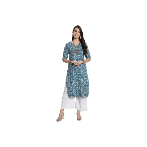 Image of 7Threads Kurta|Kurti for Women|Tranding Kurti|Kurta for Women|Crepe Kurta|Printed Kurta|Straight Kurti