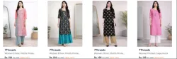 7threads Kurtas at minimum 80% Discount