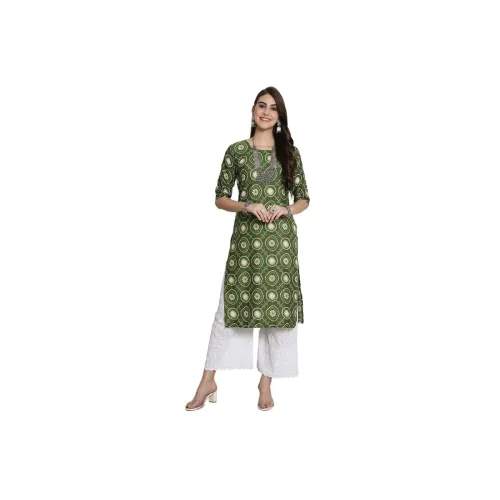 Image of 7Threads Crepe Straight Kurti for Women|