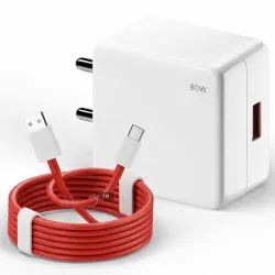 80W SuperVOOC FastCharger with Type C Cable, Fast Charger Type C Charger Adapter, Charger C Type Fast Charger for OnePlus, Oppo, Realme, Xiaomi & Compatible DevicesSupports Warp Dash VOOC QC...