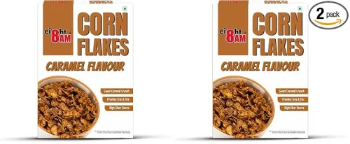 Image of 8AM Corn Flakes Caramel 300 Gram (Pack of 2)