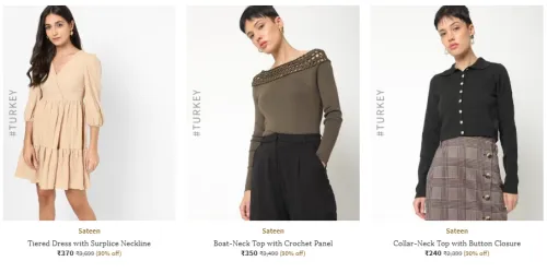 Image of 90% Discount | Sateen (Turkey) Women's Clothing 