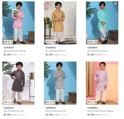 90% OFF | Cutiekins Boys Kurtas Sets