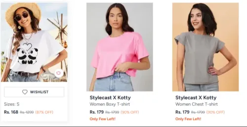 Image of 90%OFF Stylecast X Kotty Tshirts 