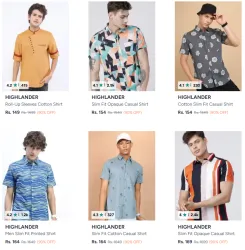 90% OFF - Highlander Shirts @ Starting ₹149