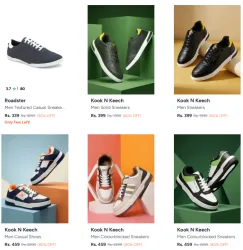 90% OFF | Men Sneakers @ Starting ₹339