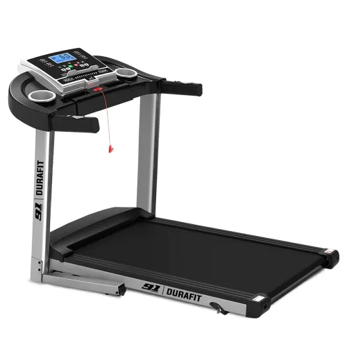 Image of 91-Durafit Hike 96 Strong 4.5 HP Peak DC Motorized Treadmill Speed 14 Km/Hr | User Weight 120 Kg| 3 Level Manual Incline