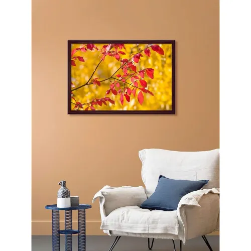 Image of 999STORE Fall Leaves Trees Canvas Painting (Canvas_18X30_Multi) BRFLPSZ146074