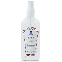 A+a Pets Milk Bath After Walk Everyday Water Less Spray Dry Shampoo for Dogs and Cats, Kills Fleas Repels Ticks (250ml)