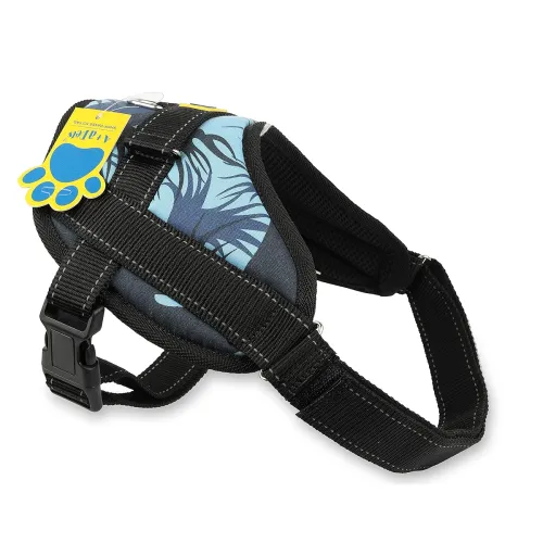 Image of A+a Camouflage Blue No-Pull Dog Harness – Medium