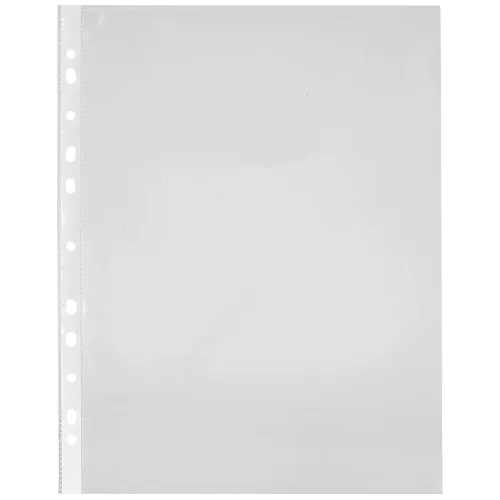 Image of Amazon Solimo A4 Transparent Document Sleeves, 150 Micron, 11 Hole, Pack
