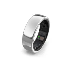 aabo Smart Ring for Men Women |Fitness Tracker Ring| Titanium Design| Sleep Tracker| Easy Connectivity | No App Subscription Required | Water Resistant | Upto 7-Day Battery Life| (Size 8, Si...