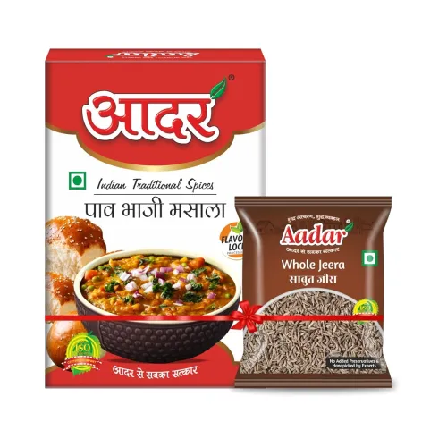 Image of Aadar Spices Authentic Pav Bhaji Masala 100g x 2 for Delicious Meals -