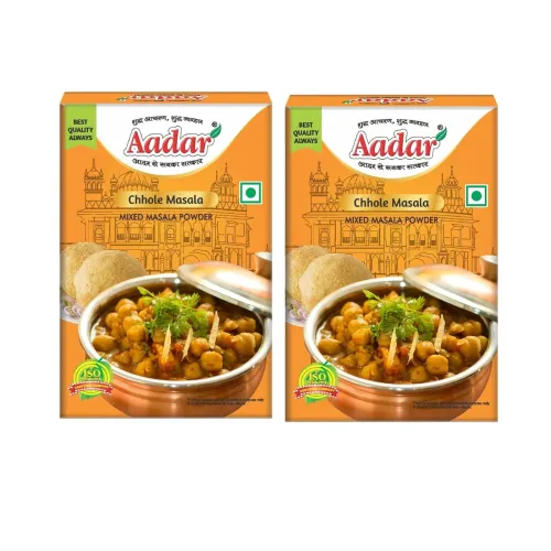 Image of Aadar Spices Chole Masala Powder, 100gms pack of 2