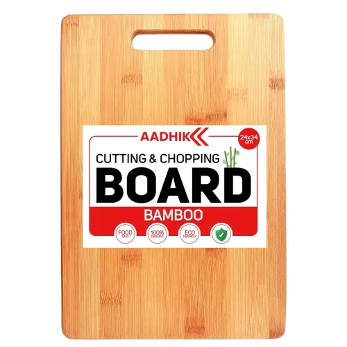 Image of AADHIK Bamboo Wood Kitchen Cutting Board