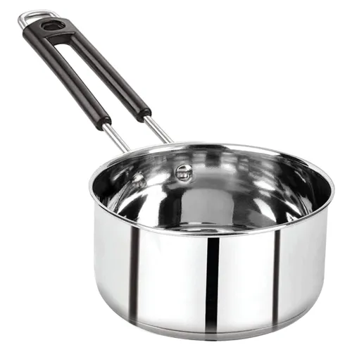Image of AADHIK Stainless Steel Sauce Pan, Tea Pan, Milk Pan Heavy Guage 1.5 Litre (Induction and Gas Stove Friendly), Silver