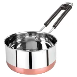 AADHIK Stainless Steel Copper Bottom Sauce Pan
