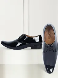 aadi Derby For Men (Black, 7)