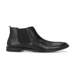 aadi Men Platform Round Toe Mid-Top Chelsea Boots