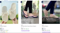 aadi Womens Slippers & Flip Flops at minimum 71% Discount