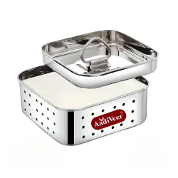 Aadiveer Stainless Steel Paneer/Tofu Maker, 550ml
