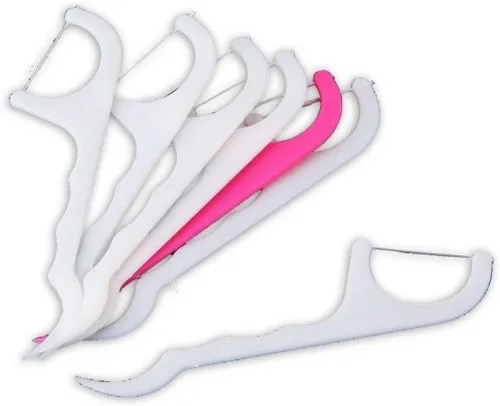 Image of Aanya Enterprise dental floss tooth pick (24 tooth pick stick)  (5 cm)