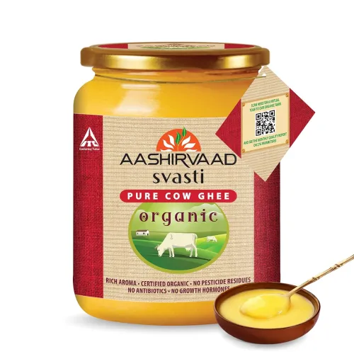 Image of Aashirvaad Svasti Organic Cow Ghee, 500ml |