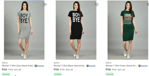 Image of Aayu Women's Dresses Starting @ ₹135