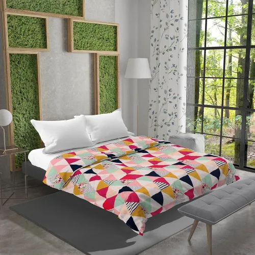 Image of AAZEEM Lightweight Comforter Double Bed Size/AC Quilt Double Bed Comforter for Home Decor/Hostel All Weather|1 Piece|Mul