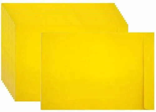 Image of ABHA A4 Yellow Laminated Envelopes Po50