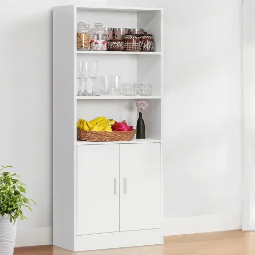 Image of ABOUT SPACE 5ft Kitchen Cabinet (White - L 57 x B 25.5 x H 158 cm)