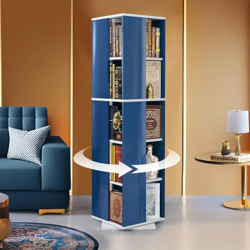 Image of ABOUT SPACE 5‑Tier 360° Rotating Book Rack