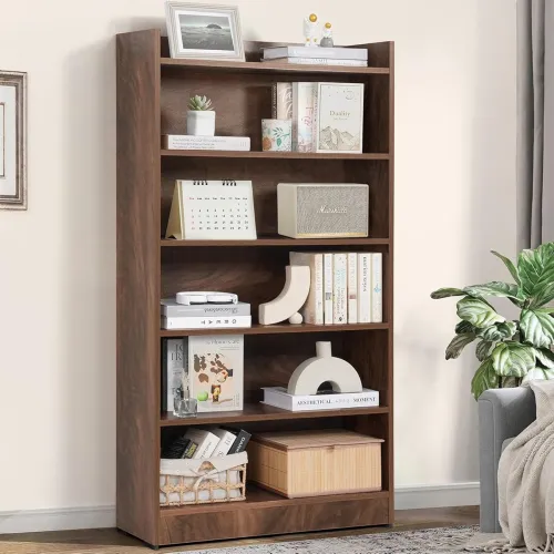 Image of ABOUT SPACE Bookshelf for Home - 6 Tier Book Rack for Study Room