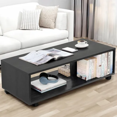 Image of ABOUT SPACE Coffee Table – Black Mahogany