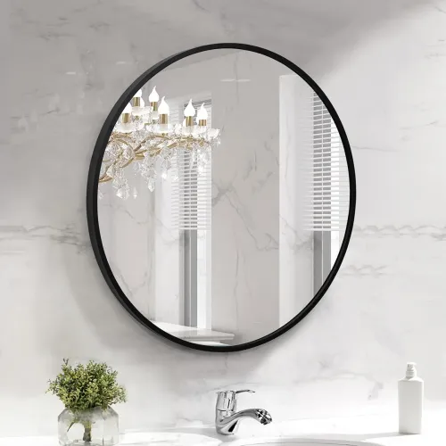 Image of ABOUT SPACE Shatter Proof Round Mirror 20 Inch — 4mm Heavy HD Glass