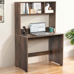 ABOUT SPACE Study Table with Hutch - Computer Table with Storage for PC, Laptop & Writing, Gaming, Drawing DIY Engineere