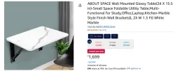ABOUT SPACE Wall Mounted Glossy Table