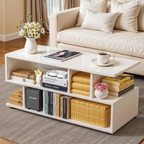 Image of ABOUT SPACE Wooden Coffee Table