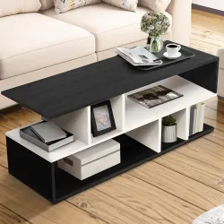 ABOUT SPACE Wooden Coffee Table with Storage