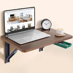 About Space Wooden Study Table with Hutch & Bottom Storage - Office Desk - Computer Table for Laptop, PC-Engineering Wood Working