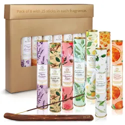 About Space Aromatherapy Incense Sticks 200 Sticks Set with Holder