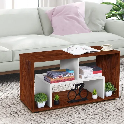 Image of About Space Coffee Table with Storage - Oak Red