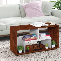 About Space Coffee Table with Storage - Oak Red