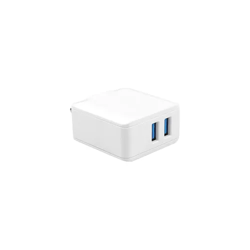 Image of Abriitch by Bright, High Speed Charging Adapter 013 Ch-14 with Micro Cable, White