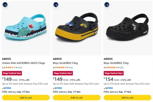 Image of ABROS Kids cLOGS at minimum 74% Discount