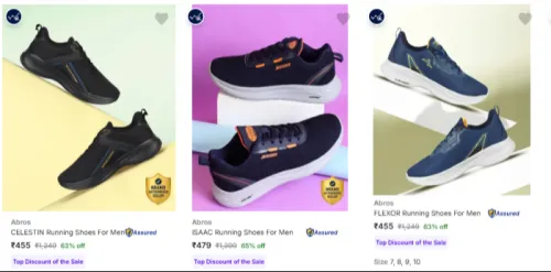 Image of Abros Men’s Sports Shoes at minimum 60% Discount